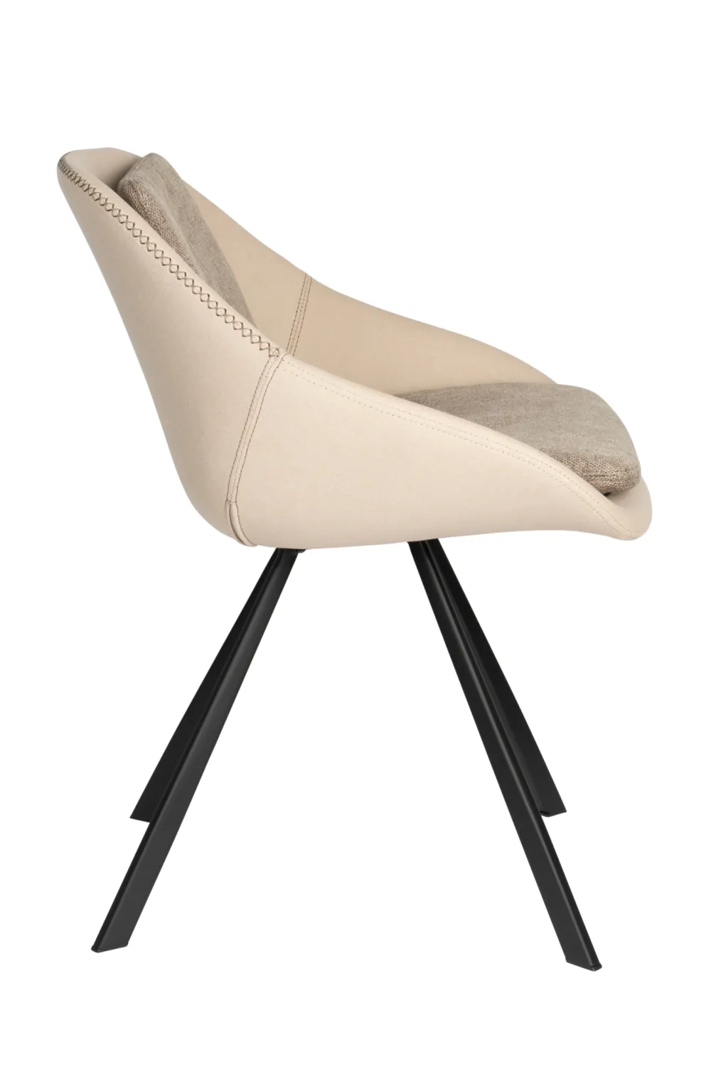 Upholstered Shell Dining Chairs (2) | Dutchbone Wakefield