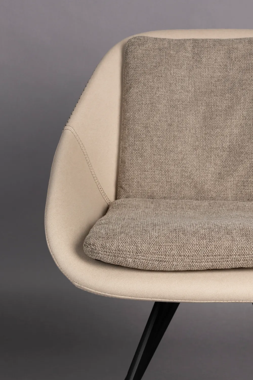 Upholstered Shell Dining Chairs (2) | Dutchbone Wakefield