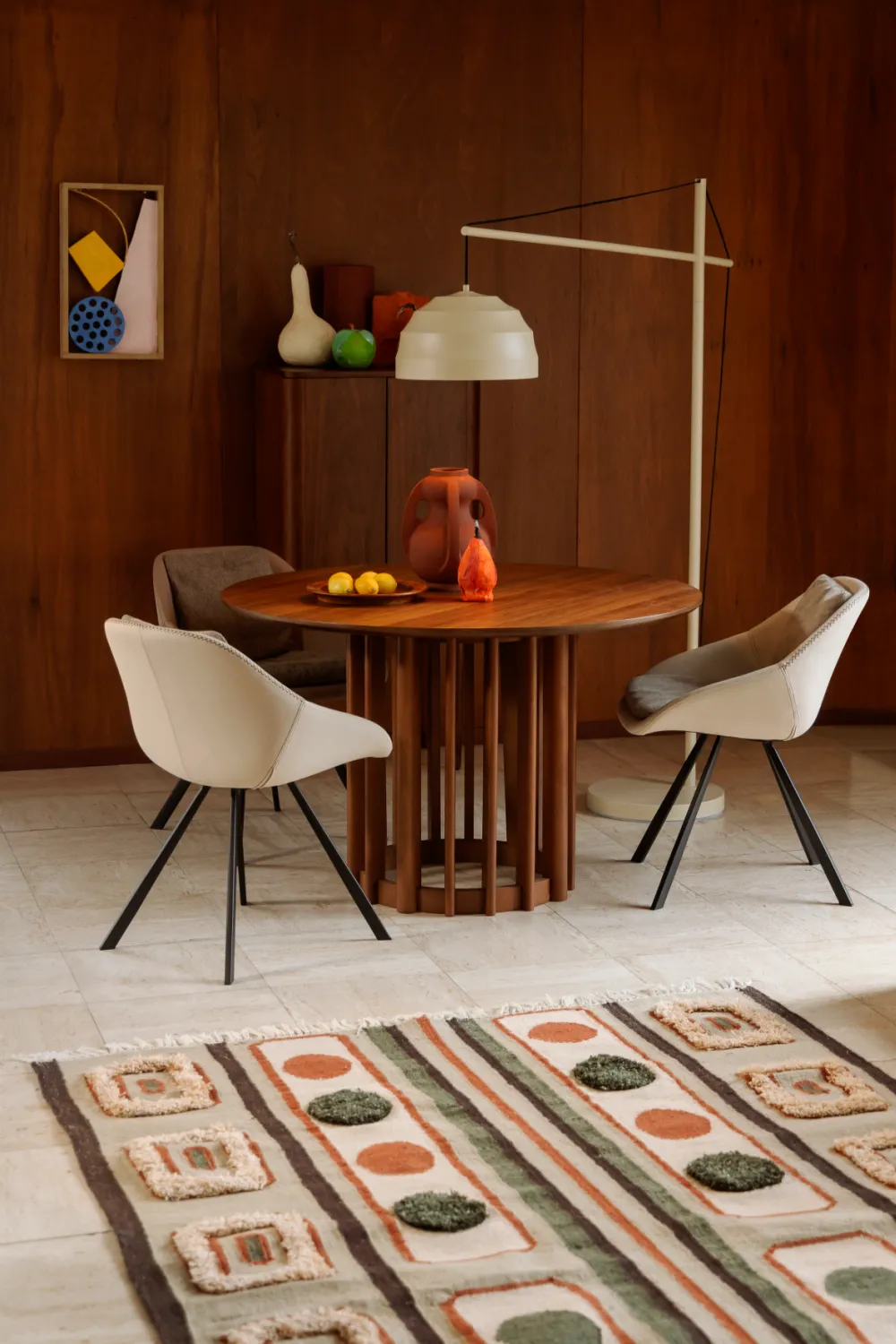 Upholstered Shell Dining Chairs (2) | Dutchbone Wakefield