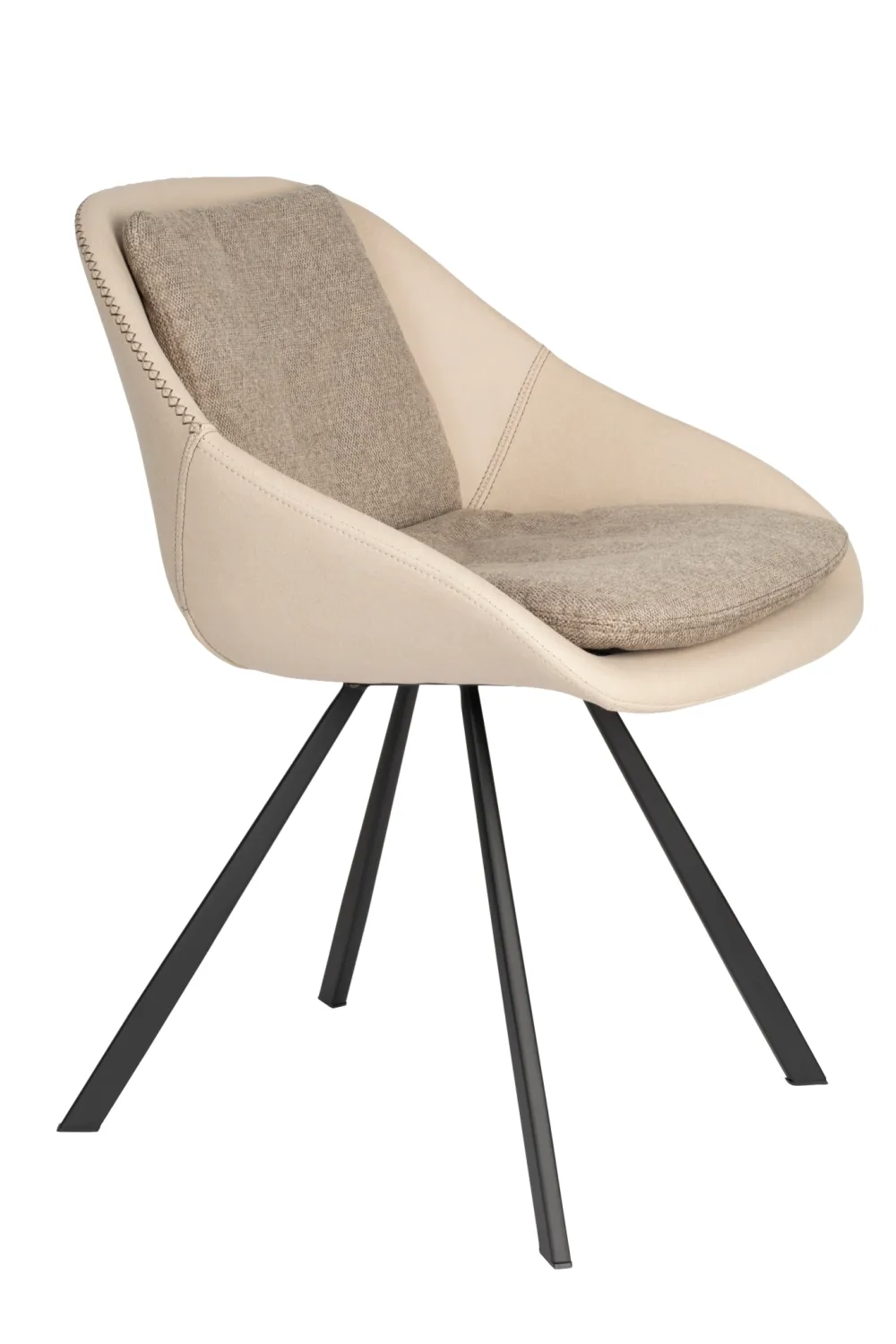 Upholstered Shell Dining Chairs (2) | Dutchbone Wakefield
