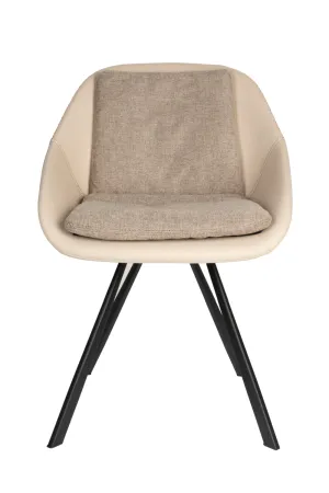 Upholstered Shell Dining Chairs (2) | Dutchbone Wakefield