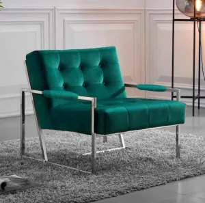 Venice Velvet Occasional Chairs in Silver Frame (Variety of Colours)
