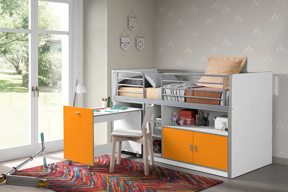 Vipack - Bonny Mid Sleeper Front Ladder - Colour Options Available