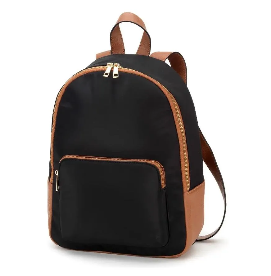 Viv & Lou Lauren Black Nylon Backpack