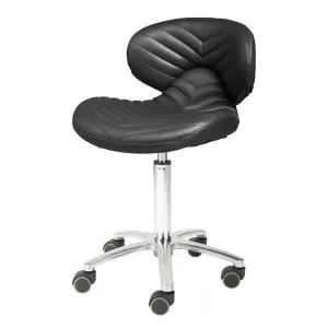 Whale Spa Chevron High-Base Manicure Technician Stool