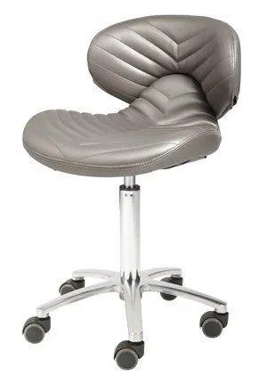 Whale Spa Chevron High-Base Manicure Technician Stool
