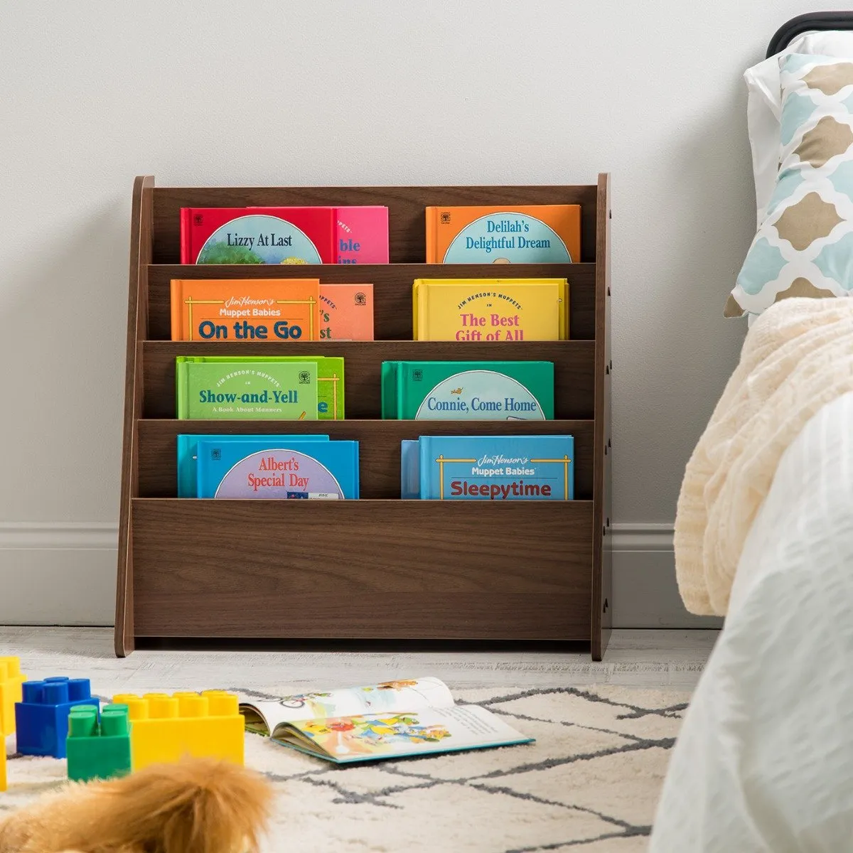 Wide 4 Pocket Magazine Rack