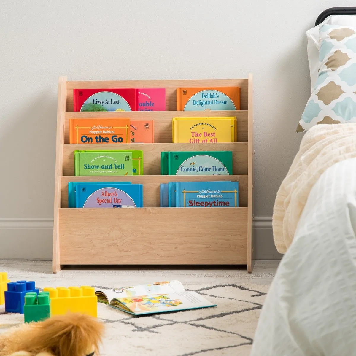 Wide 4 Pocket Magazine Rack