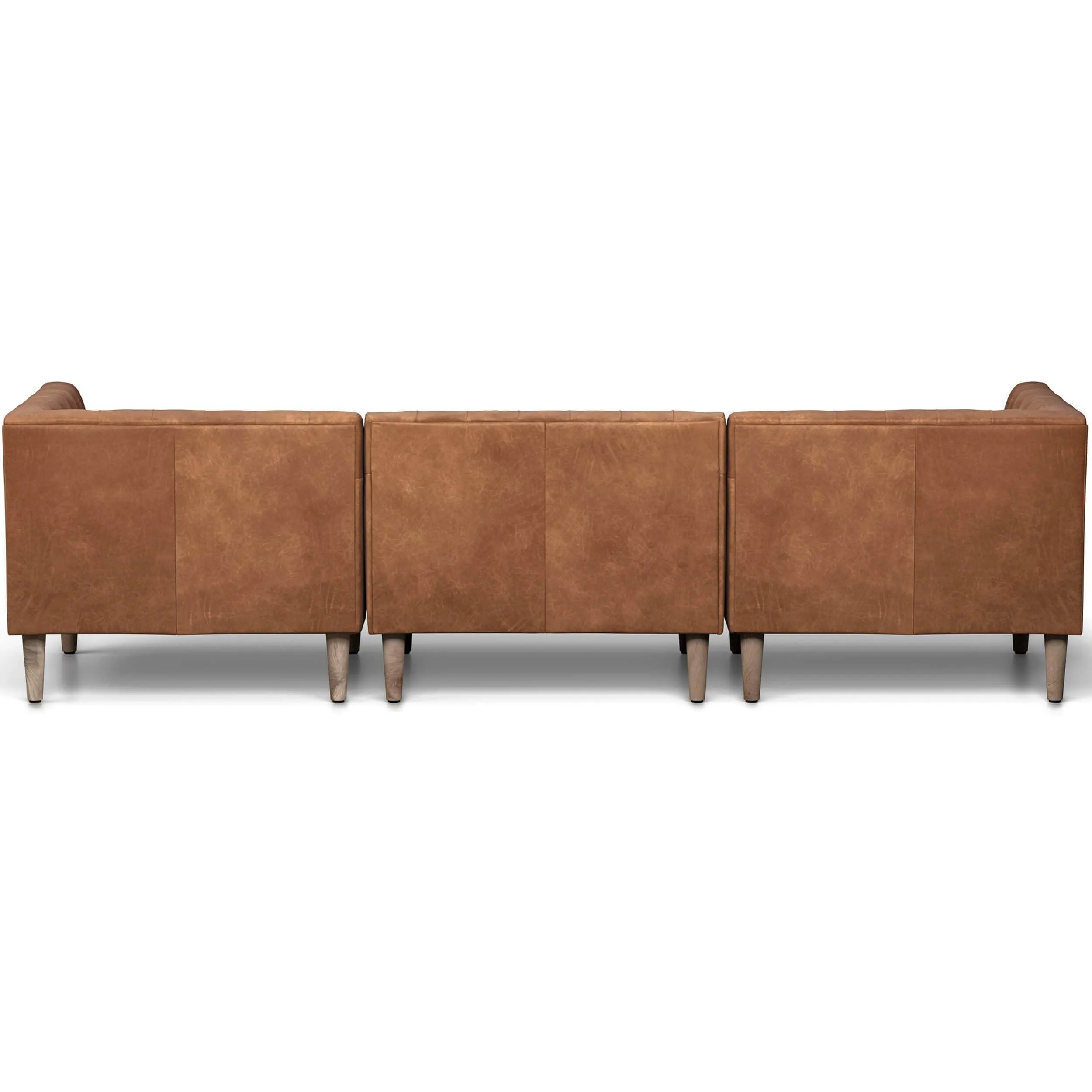 Williams Leather 3 Piece Sofa