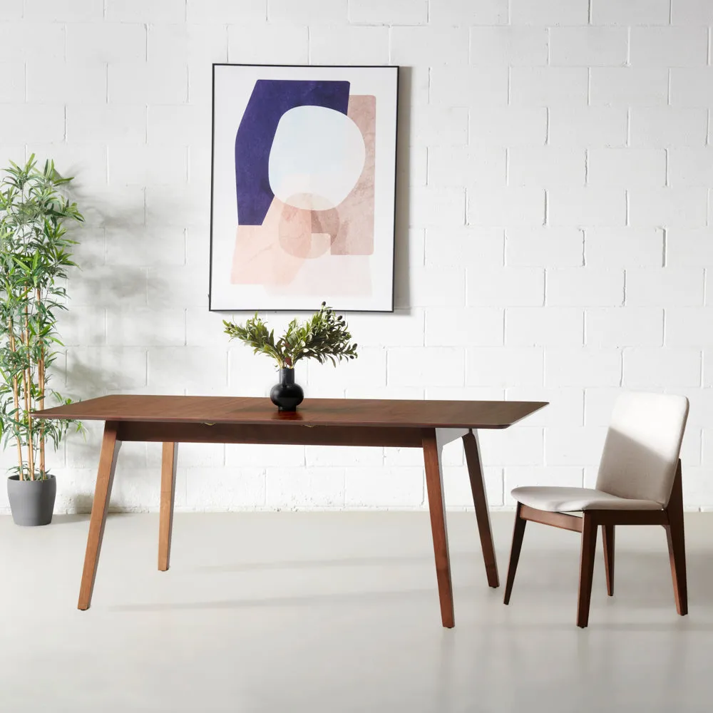 ZION - Walnut Veneer Extendable Dining Table